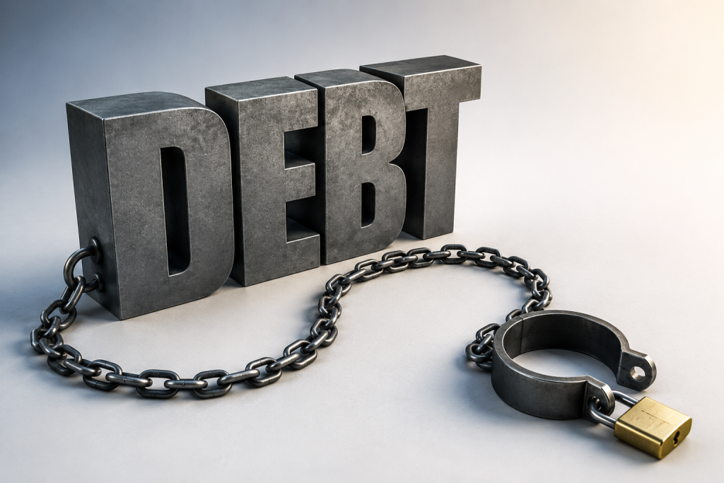 Debt burden chain illustration
